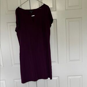 Sharagano Deep Purple Tunic Dress
